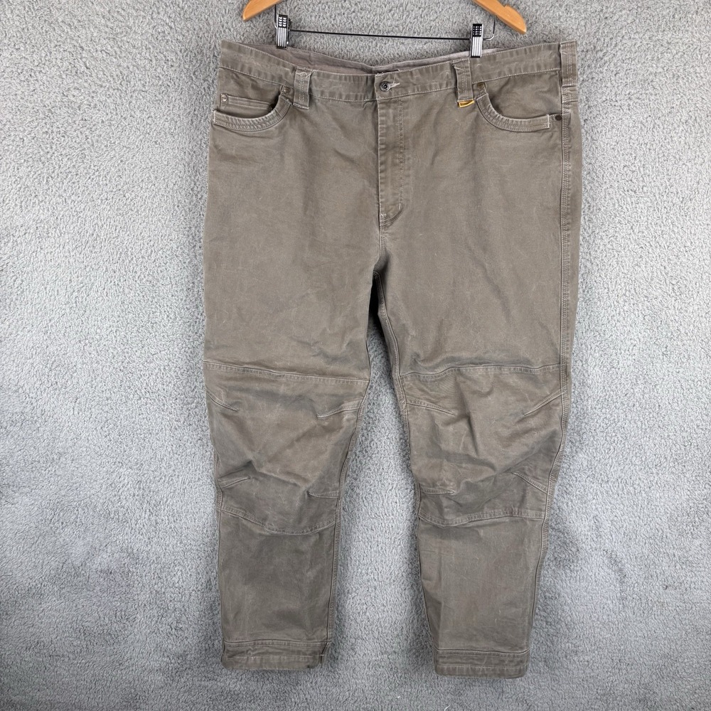 DeWALT Madison‎ Work Pants Mens 46x31 Gray Reinforced Knee Tool Pocket Canvas